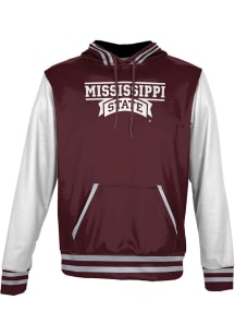 ProSphere Mississippi State Bulldogs Youth Maroon Letterman Long Sleeve Hoodie