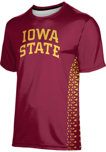 ProSphere Iowa State Cyclones Youth Cardinal Geometric Short Sleeve T-Shirt