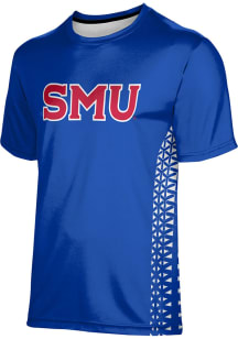 ProSphere SMU Mustangs Youth Blue Geometric Short Sleeve T-Shirt