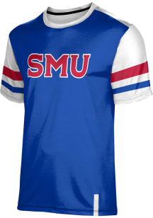 ProSphere SMU Mustangs Youth Blue Old School Short Sleeve T-Shirt