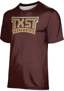 ProSphere Texas State Bobcats Youth Maroon Heather Short Sleeve T-Shirt
