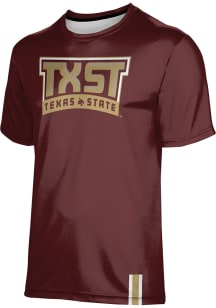 ProSphere Texas State Bobcats Youth Maroon Solid Short Sleeve T-Shirt