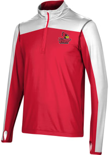 ProSphere Illinois State Redbirds Mens Red Sharp Long Sleeve 1/4 Zip Pullover