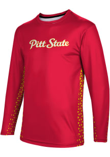ProSphere Pitt State Gorillas Red Geometric Long Sleeve T Shirt