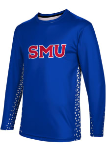 ProSphere SMU Mustangs Blue Geometric Long Sleeve T Shirt