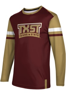 ProSphere Texas State Bobcats Maroon Old School Long Sleeve T Shirt