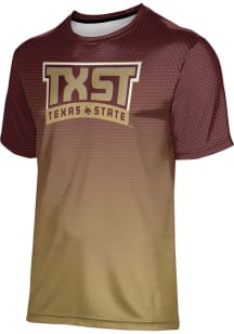 ProSphere Texas State Bobcats Maroon Zoom Short Sleeve T Shirt