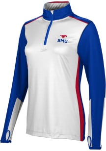 ProSphere SMU Mustangs Womens Blue Counter 1/4 Zip Pullover