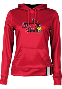 ProSphere Illinois State Redbirds Womens Red Solid Hooded Sweatshirt