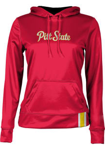ProSphere Pitt State Gorillas Womens Red Solid Hooded Sweatshirt