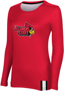 ProSphere Illinois State Redbirds Womens Red Solid LS Tee