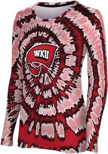 ProSphere Western Kentucky Hilltoppers Womens Red Tie Dye LS Tee
