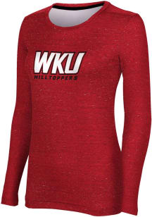 ProSphere Western Kentucky Hilltoppers Womens Red Heather LS Tee