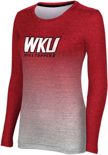 ProSphere Western Kentucky Hilltoppers Womens Red Ombre LS Tee
