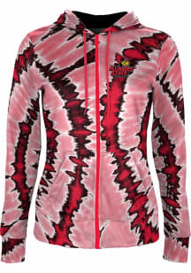 ProSphere Illinois State Redbirds Womens Red Tie Dye Light Weight Jacket
