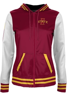 ProSphere Iowa State Cyclones Womens Cardinal Letterman Light Weight Jacket