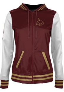ProSphere Texas State Bobcats Womens Maroon Letterman Light Weight Jacket