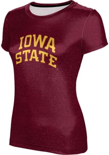 ProSphere Iowa State Cyclones Womens Cardinal Heather Short Sleeve T-Shirt