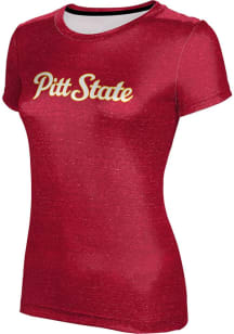 ProSphere Pitt State Gorillas Womens Red Heather Short Sleeve T-Shirt