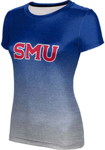 ProSphere SMU Mustangs Womens Blue Ombre Short Sleeve T-Shirt