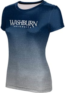 ProSphere Washburn Ichabods Womens Blue Ombre Short Sleeve T-Shirt