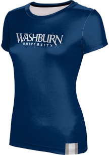 ProSphere Washburn Ichabods Womens Blue Solid Short Sleeve T-Shirt