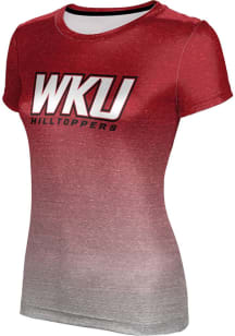 ProSphere Western Kentucky Hilltoppers Womens Red Ombre Short Sleeve T-Shirt