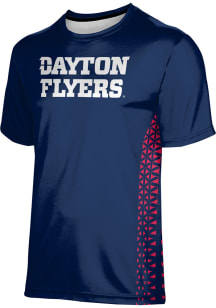 ProSphere Dayton Flyers Youth Navy Blue Geometric Short Sleeve T-Shirt