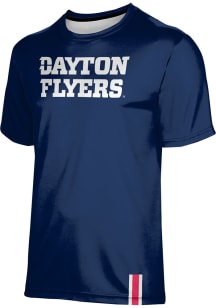 ProSphere Dayton Flyers Youth Navy Blue Solid Short Sleeve T-Shirt