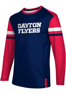 ProSphere Dayton Flyers Navy Blue Old School Long Sleeve T Shirt