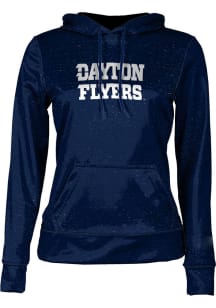 ProSphere Dayton Flyers Womens Navy Blue Heather Hooded Sweatshirt