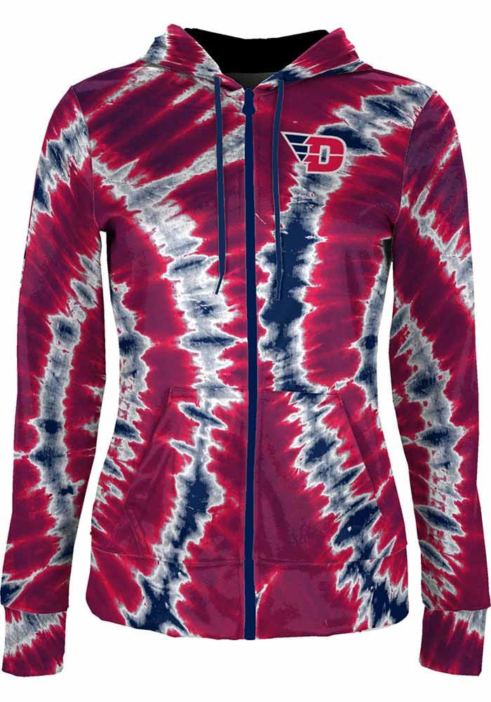 ProSphere Dayton Flyers Womens Navy Blue Tie Dye Light Weight Jacket