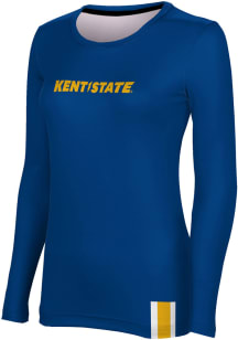 ProSphere Kent State Golden Flashes Womens Navy Blue Solid LS Tee