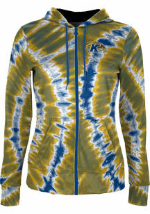 ProSphere Kent State Golden Flashes Womens Navy Blue Tie Dye Light Weight Jacket