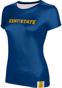 ProSphere Kent State Golden Flashes Womens Navy Blue Solid Short Sleeve T-Shirt