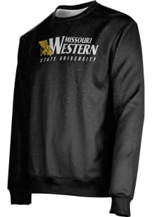 ProSphere Missouri Western Griffons Mens Black Heather Long Sleeve Crew Sweatshirt