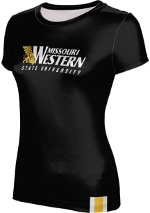 ProSphere Missouri Western Griffons Womens Black Solid Short Sleeve T-Shirt