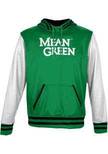 ProSphere North Texas Mean Green Youth Green Letterman Long Sleeve Hoodie
