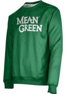 ProSphere North Texas Mean Green Mens Green Heather Long Sleeve Crew Sweatshirt