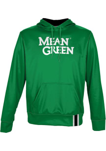 ProSphere North Texas Mean Green Mens Green Solid Long Sleeve Hoodie