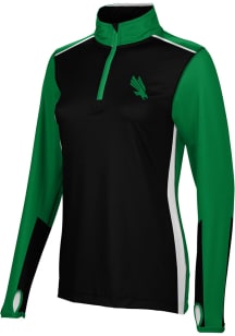 ProSphere North Texas Mean Green Womens Green Counter 1/4 Zip Pullover