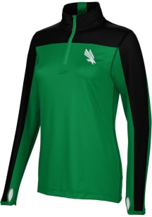 ProSphere North Texas Mean Green Womens Green Sharp 1/4 Zip Pullover