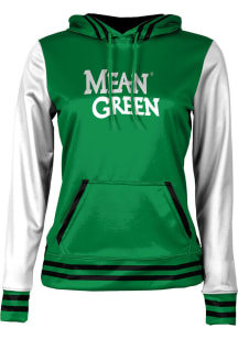 ProSphere North Texas Mean Green Womens Green Letterman Hooded Sweatshirt
