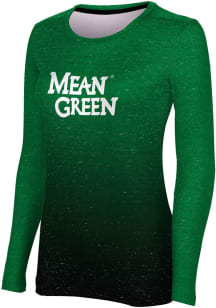 ProSphere North Texas Mean Green Womens Green Ombre LS Tee