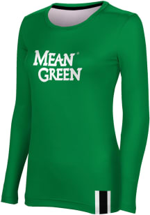 ProSphere North Texas Mean Green Womens Green Solid LS Tee
