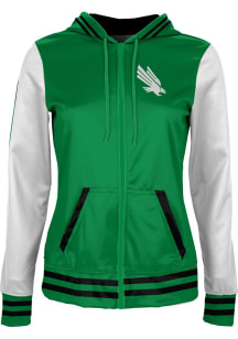 ProSphere North Texas Mean Green Womens Green Letterman Light Weight Jacket
