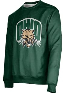 ProSphere Ohio Bobcats Mens Green Heather Long Sleeve Crew Sweatshirt