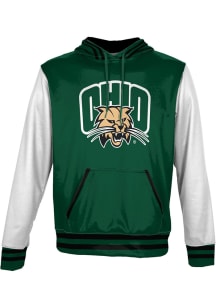 ProSphere Ohio Bobcats Mens Green Letterman Long Sleeve Hoodie