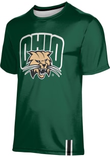 ProSphere Ohio Bobcats Green Solid Short Sleeve T Shirt