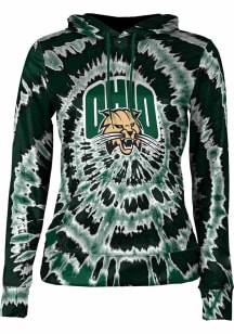 ProSphere Ohio Bobcats Womens Green Tie Dye Hooded Sweatshirt